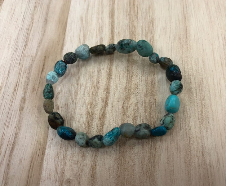 Pulsera crisocola forma